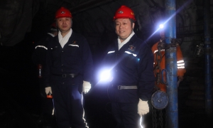 鮑衍勝到益新礦調研檢查工作